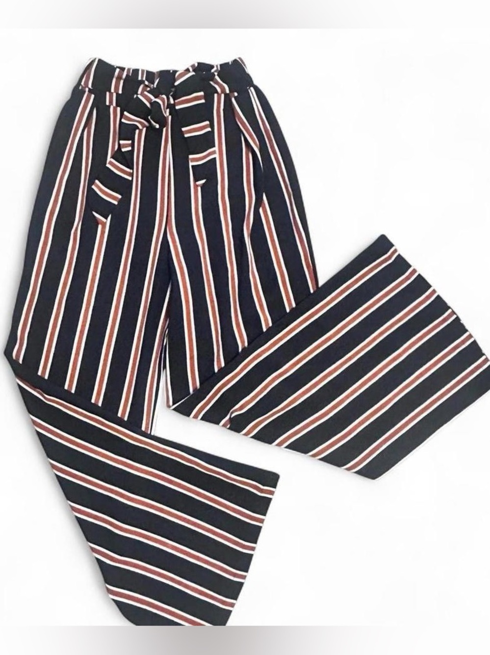 Altar'd State Flowy Striped Wide-Leg Tie-Waist Pants